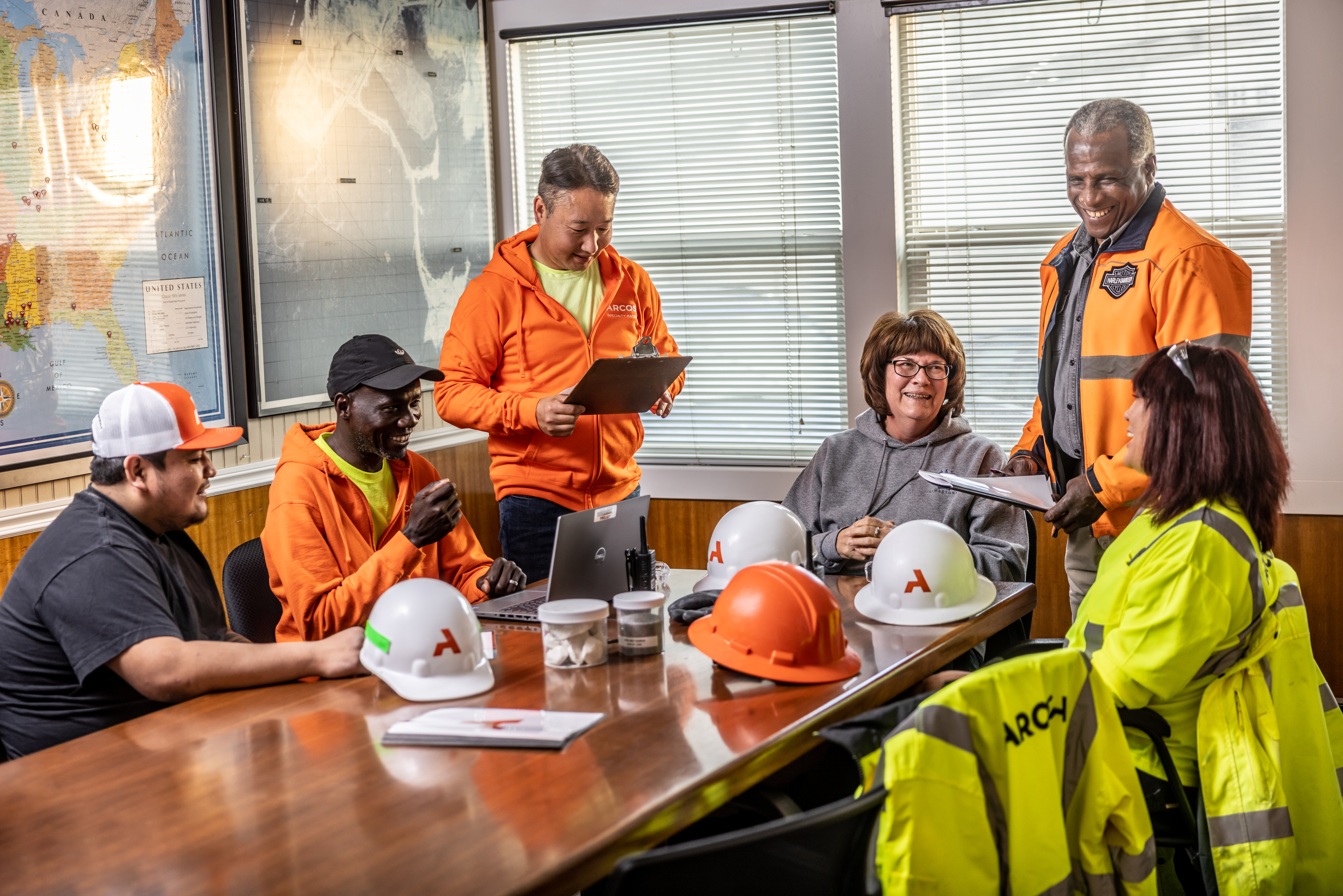 social gathering of people volunteering